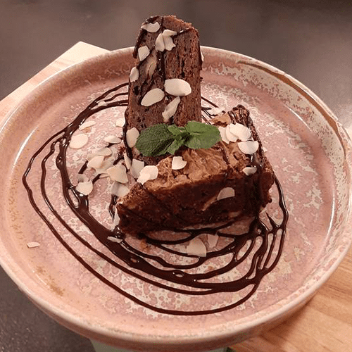 Double Fudge Chocolate Brownie with Walnuts