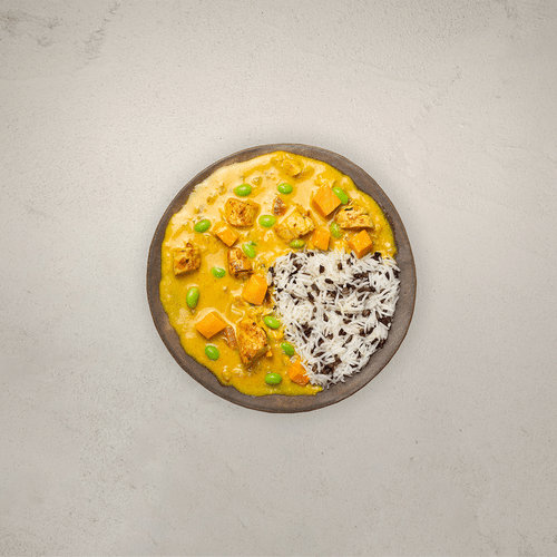 P21-Mango Süsskartoffel Pfanne mit Reis