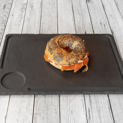 Bagel Cream cheese, saumon fumé citronné