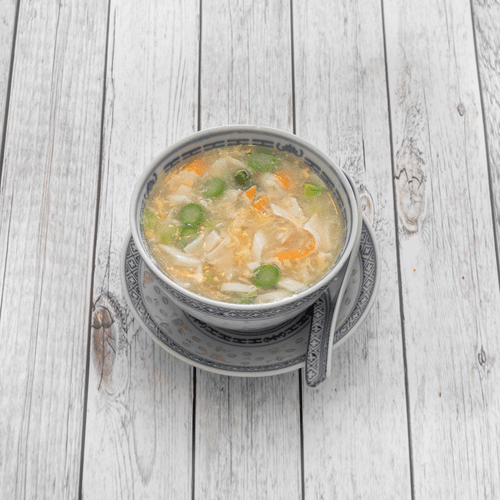Potage aux crabes et asperges