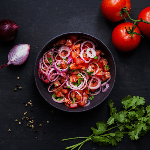 Tomaten-Koriander-Salat