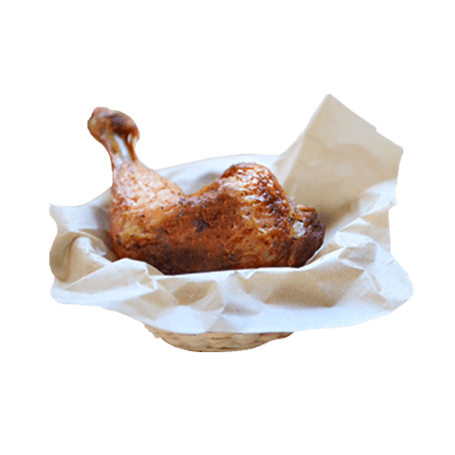 Poulet Schenkel Menü