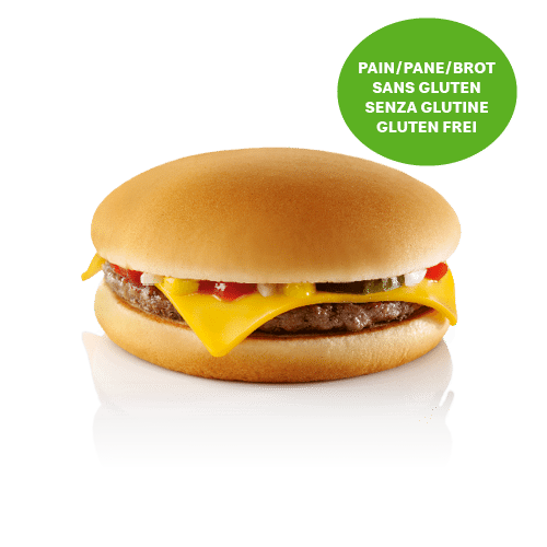 Cheeseburger mit glutenfreiem Brot