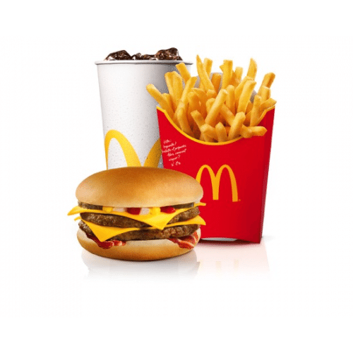 Menu SMALL Double Cheeseburger Bacon