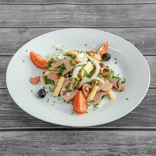 Wurst-Käse-Salat