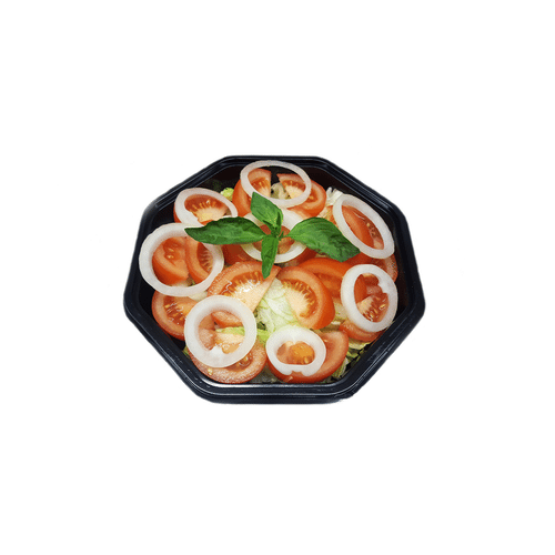Tomatensalat mit Zwiebeln