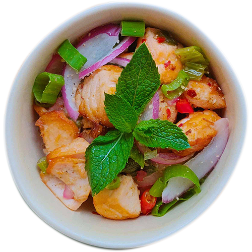 Laab Salmon (scharf)