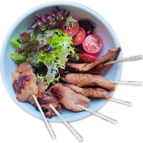 Satay Truthahn Spiess
