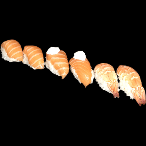 Nigiri box 2 saumon, 2 thon, 2 dorade, 2 ebi