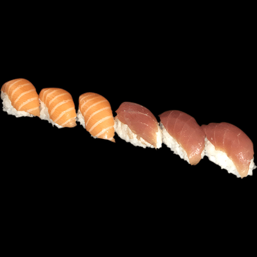 Nigiri box 3 saumon, 3 thon