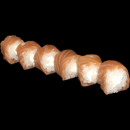 Salmon roll cheese
