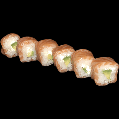 Salmon roll cheese avocat