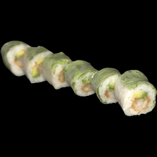Spring roll ebi fried avocat sauce spicy