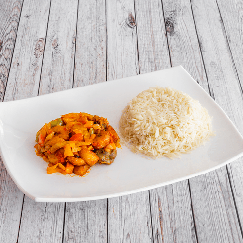 Gizdodo Plantain mixed with Gizzard & Rice