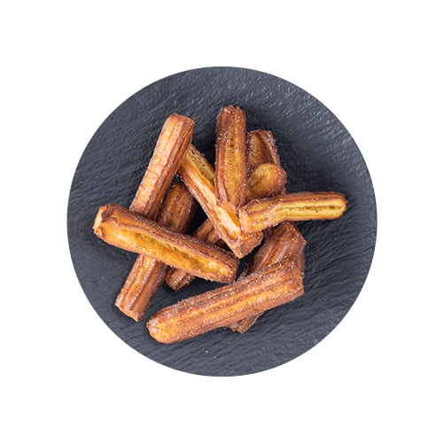 Hausgemachte Churros mit Schokosauce