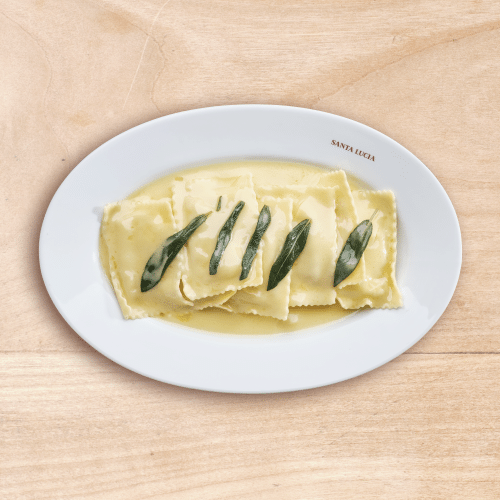 Ravioli con Ricotta di Bufala al Burro e Salvia