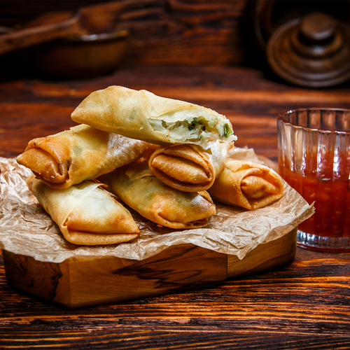 Frühlingsrollen mit Gemüse (6 Stück)