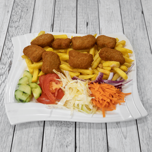 Assiette chicken nuggets (9 pièces)