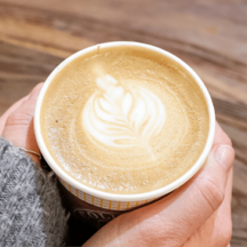 Café latte noisette grillée
