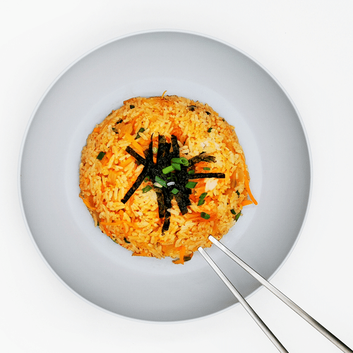 Riz Frit au Kimchi et Cheddar