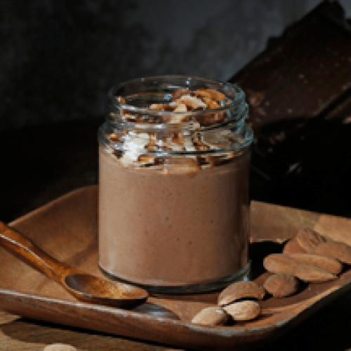 Mousse chocolat noisettes grillées