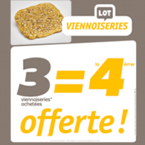 3 Super Cookies Pépites + 1 Offert