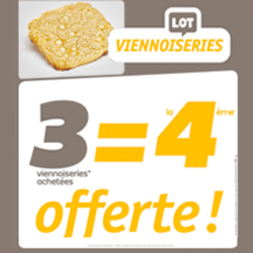 3 Super Cookies Chocolat Blanc + 1 Offert
