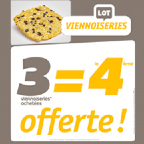 3 Super Cookies 3 Chocolats + 1 Offert