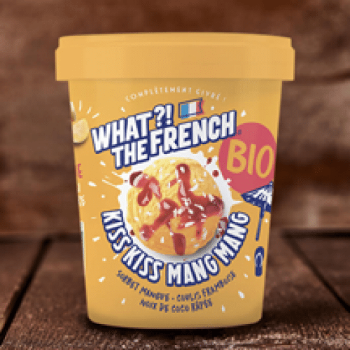 Glace Mangue - Coulis de Framboise