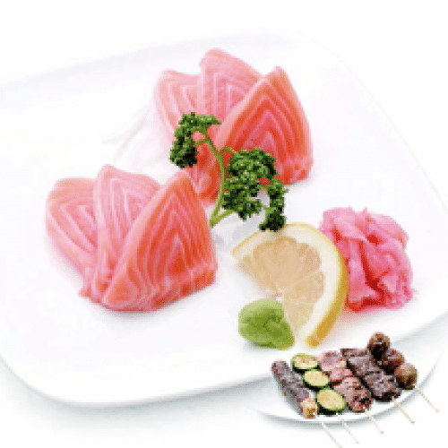 Sashimi Saumon Brochettes
