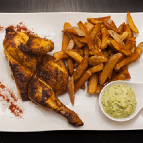 Menu 1/2 Poulet Braisé