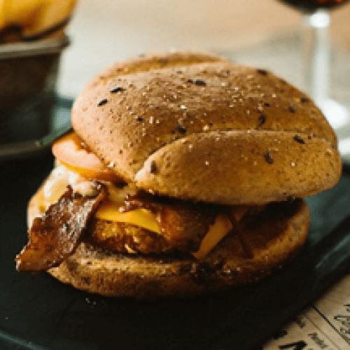 Cheese bacon burger (poulet)
