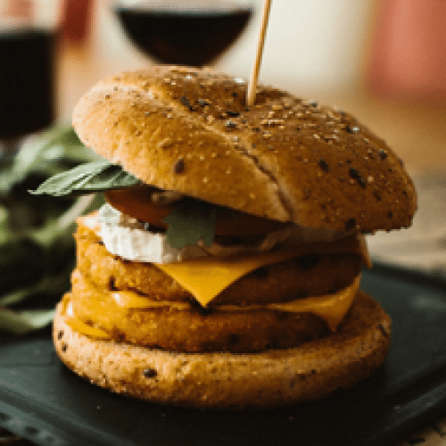 Burger Le Plaisir Chèvre avec accompagnement