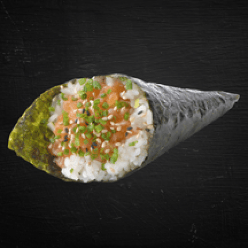 Temaki Tartare Saumon et Sauce Épicée