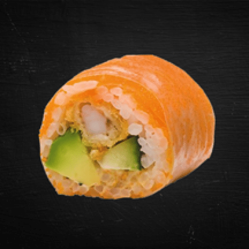 Printemps Masago Crevettes Tempura Sauce Épicée Concombre et Avocat