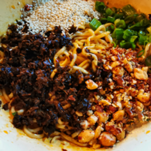 Nouille Végétarien de Yibin (Sec) Grande avec Petite Pois