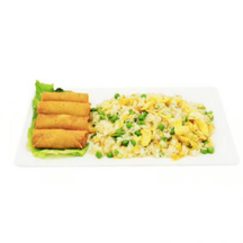 P8-Riz Cantonais et 4 Nems aux Crevettes