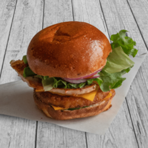 The Rowby Chicken Burger avec Frites Maison