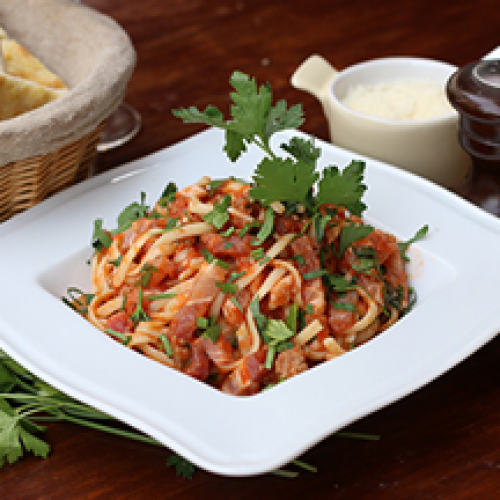 Liguine all'amatriciana