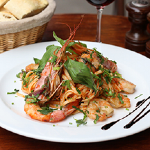 Linguine aux gambas