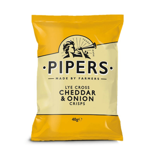 Pipers Cheddar & Onion 40g
