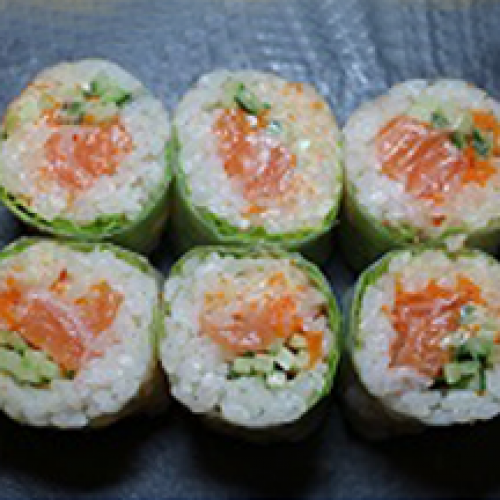 Spring-Mi Saumon Concombre Spicy Masago x6