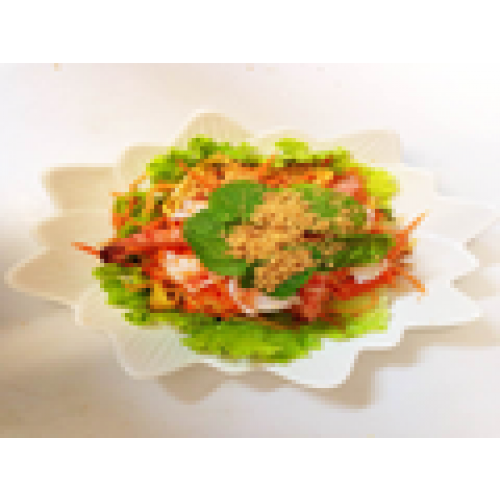Salade de mangue aux crevettes