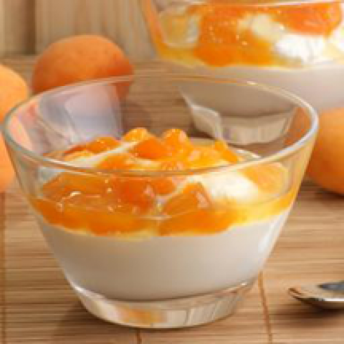 Fromage Blanc et Confiture d'Abricot