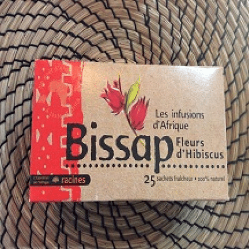 Boîte de Thé Bissap 25 sachets fraîcheur 100% Naturel