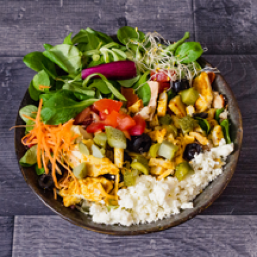 Salade - Poulet Épicé et Mariné