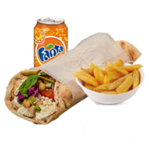 Formule Sandwich Falafel + Frites + Soda