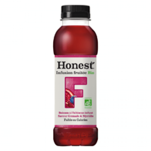Honest Infusion fruitée bio saveur grenade & myrtille 37,5 cl