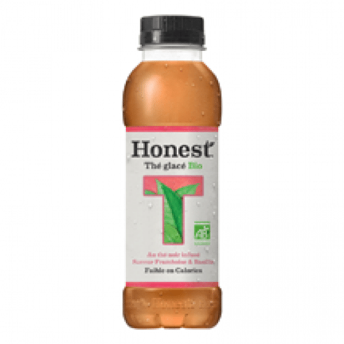 Honest Thé Glacé bio saveur framboise & basilic 37,5 cl