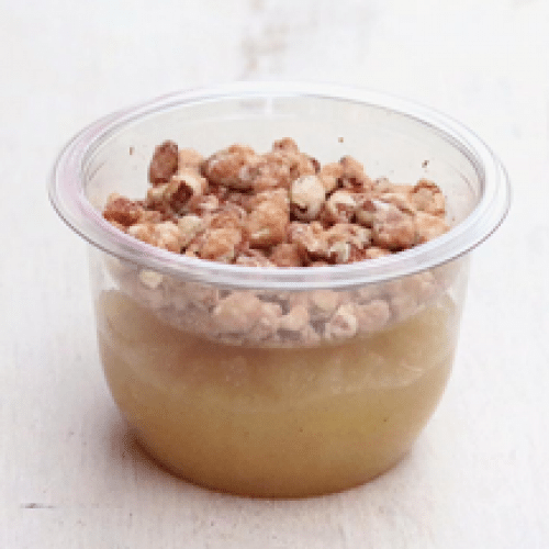 Compote de pomme, toppings muesli & noix de pécan